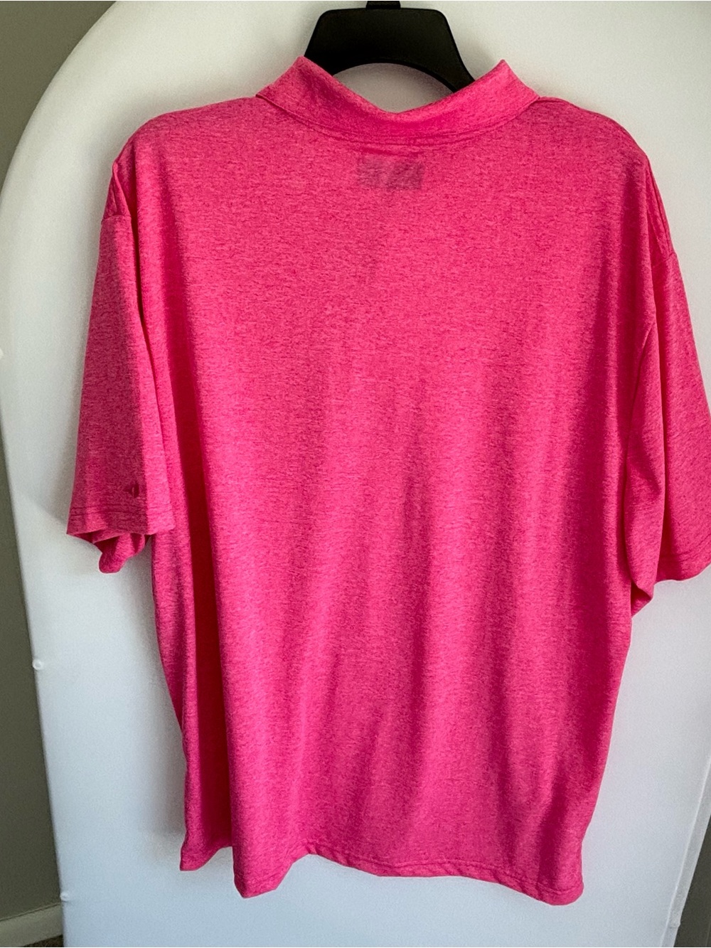 Grand Slam Men's Short Sleeve Polo in Hot Pink
